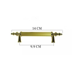 Kulp Silindir Çizgili  Zamak Kulp  Model 14 CM (2 Adet)  Gold