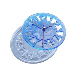 Epoksi Silikon Kalıp  Saat Kalıbı 15.3 CM