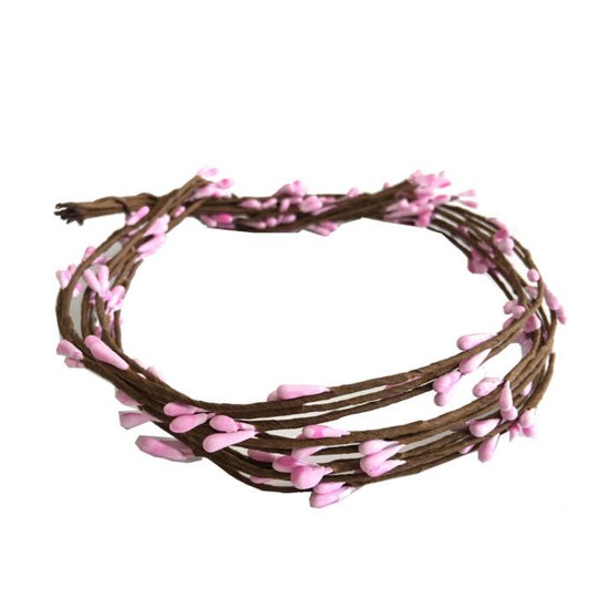 Çiçek Cipso (Taç Yapmak İçin) 65 Cm (50 Adet)  Pembe