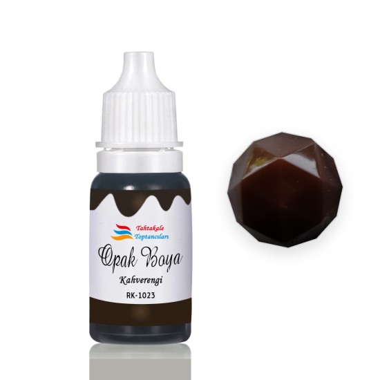 Epoksi Reçine Opak Boya Pigment Opak Epoksi Boyası 20 ML  Kahverengi - 1023
