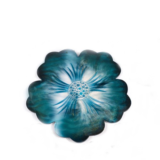 Epoksi Silikon Kalıp  Büyük Tepsi Desenli  Papatya Modeli 35 CM