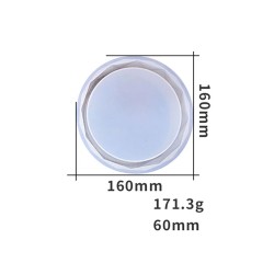 Silikon Kalıp Dekoratif Kristal Taş Tozu Beton Alçı Ve Mum Kalıbı 16X16 CM