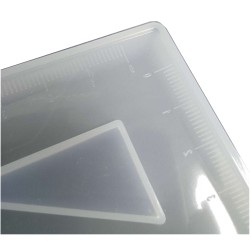 Epoksi Silikon Kalıp Gönye Cetvel Kalıbı 13 CM