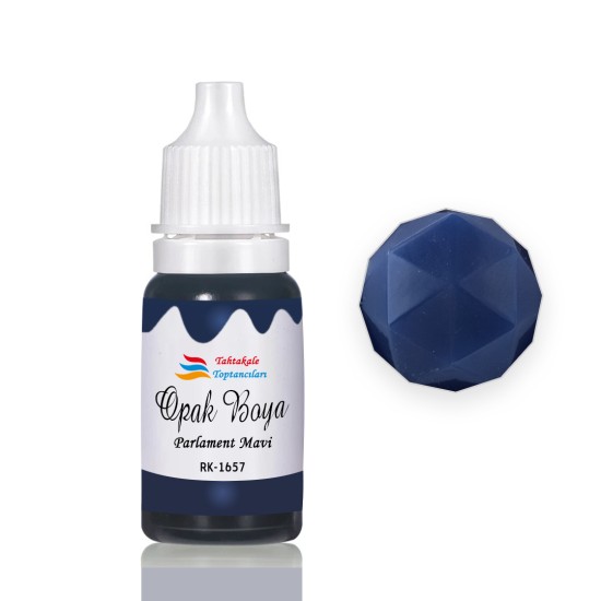 Epoksi Reçine Opak Boya Pigment Opak Epoksi Boyası 20 ML  Parlament Mavi - 1657