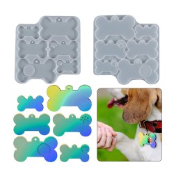 Epoksi Silikon Kalıp Kemik Kedi ve Köpek Çoklu Tasma İsimlik Kalıbı