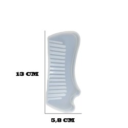 Epoksi Silikon Kalıp Dalgalı Tarak Kalıbı 13 CM 133