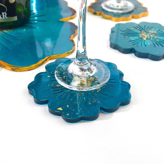 Epoksi Reçine İçin Silikon Kalıp Çiçek Kalıbı 12 CM