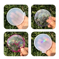 Epoksi Magnet Kalıbı Kendinden Hologramlı   Yuvarlak Model