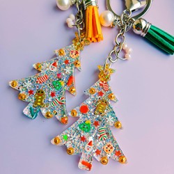 Epoksi Silikon Kalıp Çoklu Yılbaşı Çam Ağacı Kalıbı 12 Li