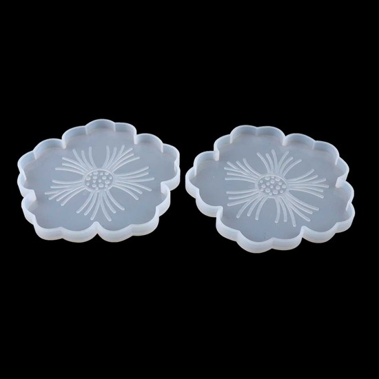 Epoksi Reçine İçin Silikon Kalıp Çiçek Kalıbı 12 CM