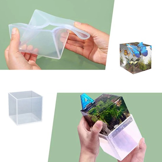 Epoksi Silikon Kalıp Küp Modeli 7X7X7 CM