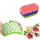 Kapaklı Petek 37 Delik Buz Küpü Tepsisi Silikon 20.5X12 CM