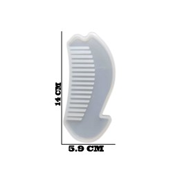 Epoksi Silikon Kalıp Sapsız Tarak Kalıbı 14 CM  E113