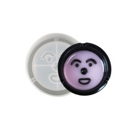 Epoksi Silikon Kalıp Emoji Yüzlü Küllük Kalıbı 11x11 CM