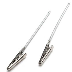 Metal Timsah Ağzı Tutacak Aparatı Epoksi İçin Metal Tutacak  9 CM (5 Adet)  Gümüş