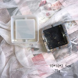 Epoksi Silikon Kalıp Küllük Kalıbı Kare Model 9X9 CM