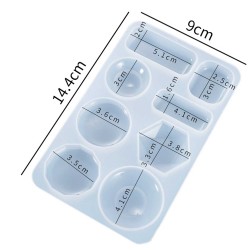 Epoksi Silikon Kalıp Eğlenceli El Sanatları Kolye Ucları 8 Li