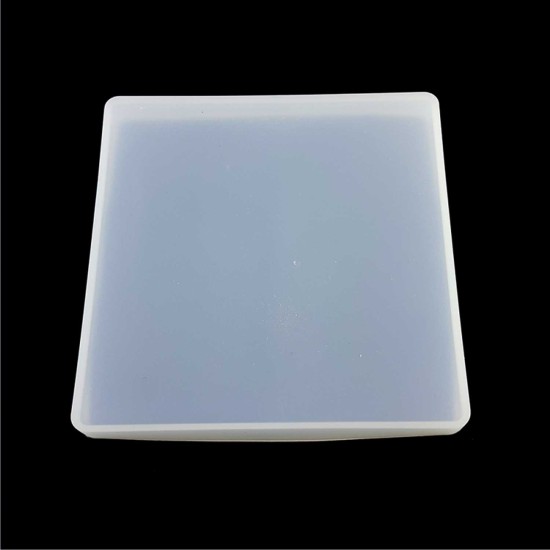 Epoksi Silikon Kalıp Kare Tabak Altlığı Kalıbı 9.8  CM