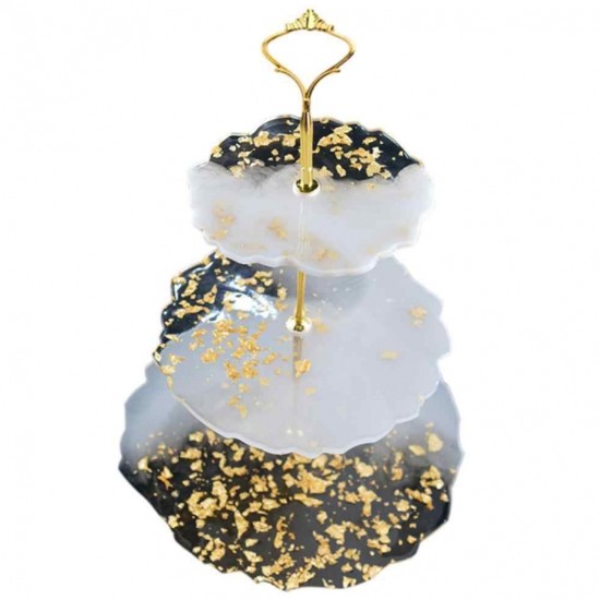 Epoksi Silikon Cupcake Standı Kalıp Yuvarlak 3 Lü Kek Standı E209