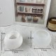 Epoksi Yuvarlak Beton Saksı ve Mumluk Silikon Kalıbı 5.3cmx7.7CM