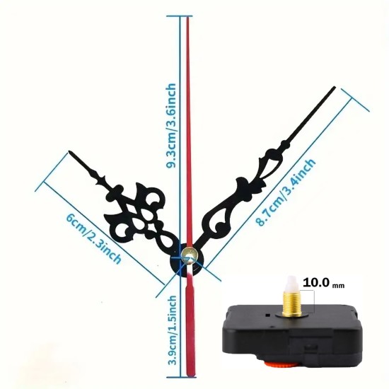 Dekoratif Duvar Saat Mekanizması Askılı