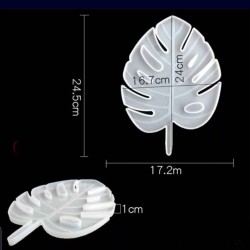 Epoksi Silikon Kalıp Yaprak Deve Tabanı Moldel Büyük Boy 24X17 CM