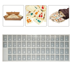 Epoksi Silikon Kalıp Okey Taşları Silikon Kalıbı